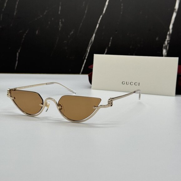 Gucci Accessories - NEW GUCCI SUNGLASSES GOLD WOMEN CAT EYE EYEWEAR GUCCI GG1603S 002